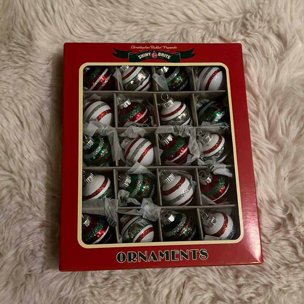 Christopher Radko Shiny Brite 2024 christmas glass ornament